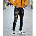 Jean ZOOM FLIGHT noir patch