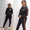 Ensemble ZOOM FLIGHT noir fleur